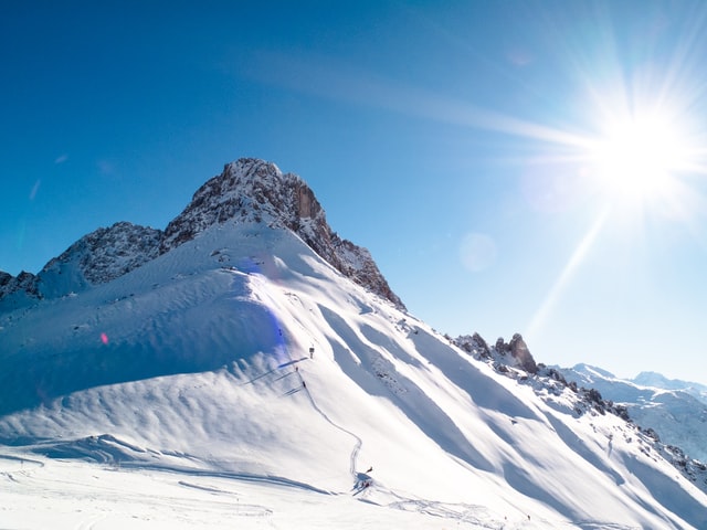 Met het vliegtuig op wintersport